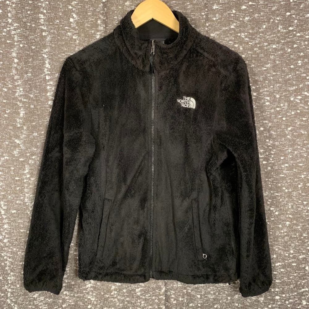 The North Face Osito Fleece Jacket Black Full Zip High Pile Fuzzy Medium